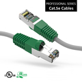 Bestlink Netware CAT5E Shielded Crossover Cable- 7Ft- Gray Wire/Green Boot 100625GY